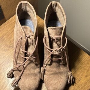 Dr. Scholl's Brown Lace Up Boots